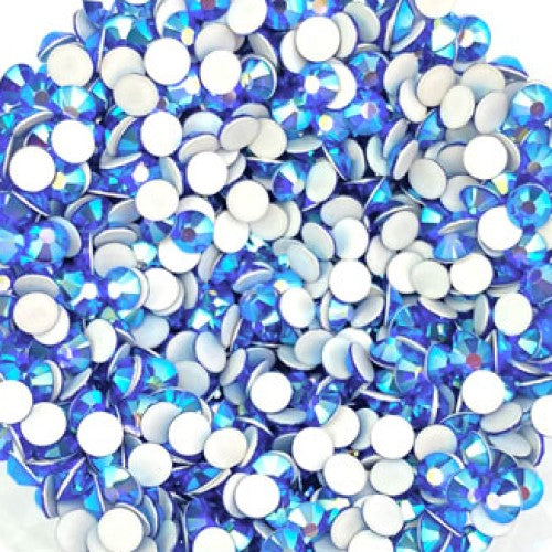 Preciosa Sapphire AB flat back rhinestone crystal non hotfix