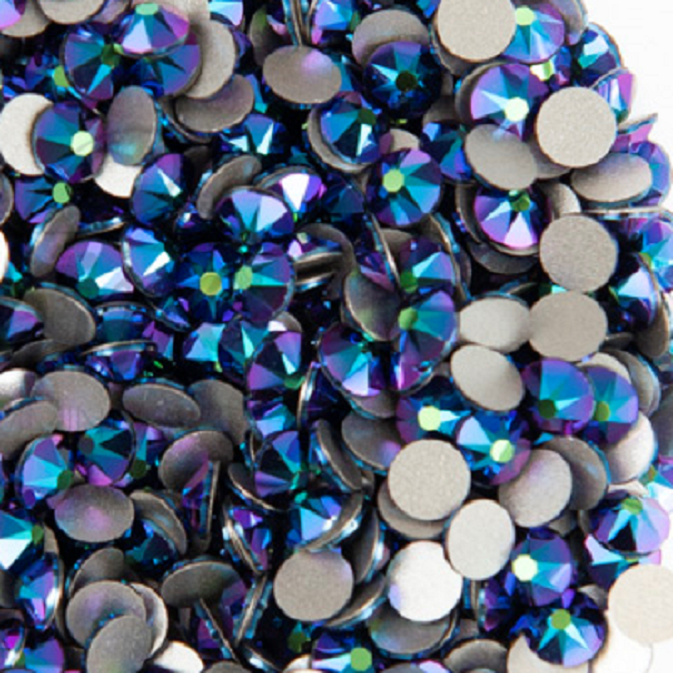 Swarovski Scarabaeus Green flat back rhinestone crystal non hotfix