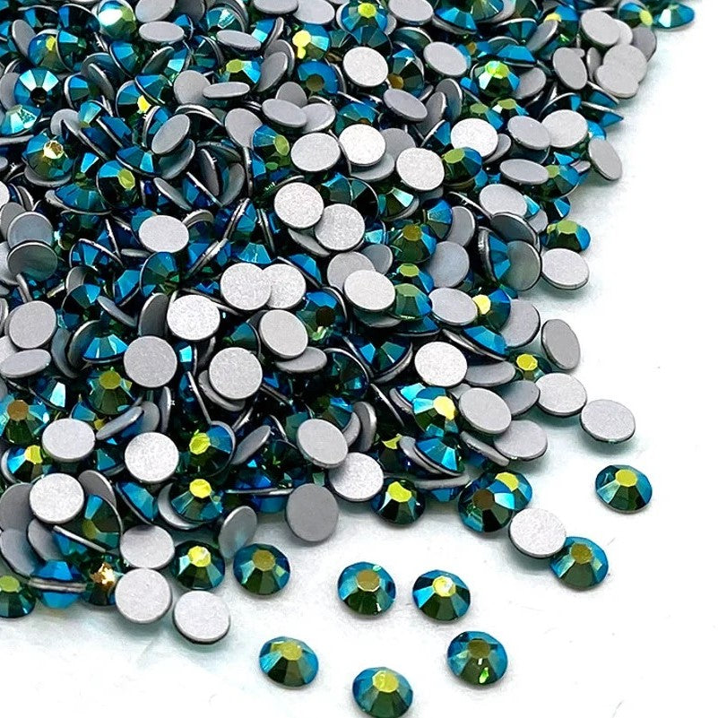 Preciosa Shamrock AB flat back rhinestone crystal non hotfix