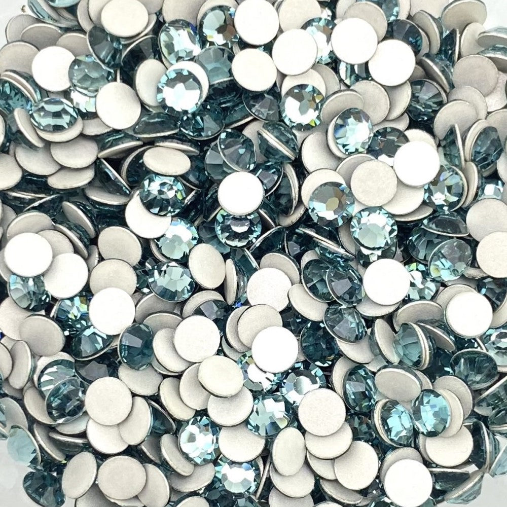 Preciosa Smoked Sapphire flat back rhinestone crystal non hotfix