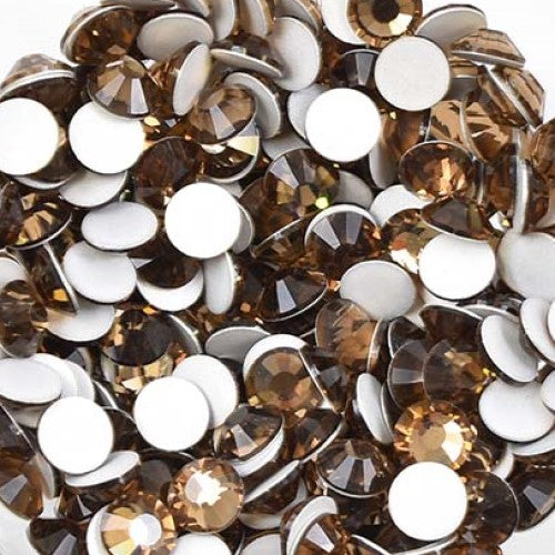 Preciosa Smoked Topaz flat back rhinestone crystal non hotfix