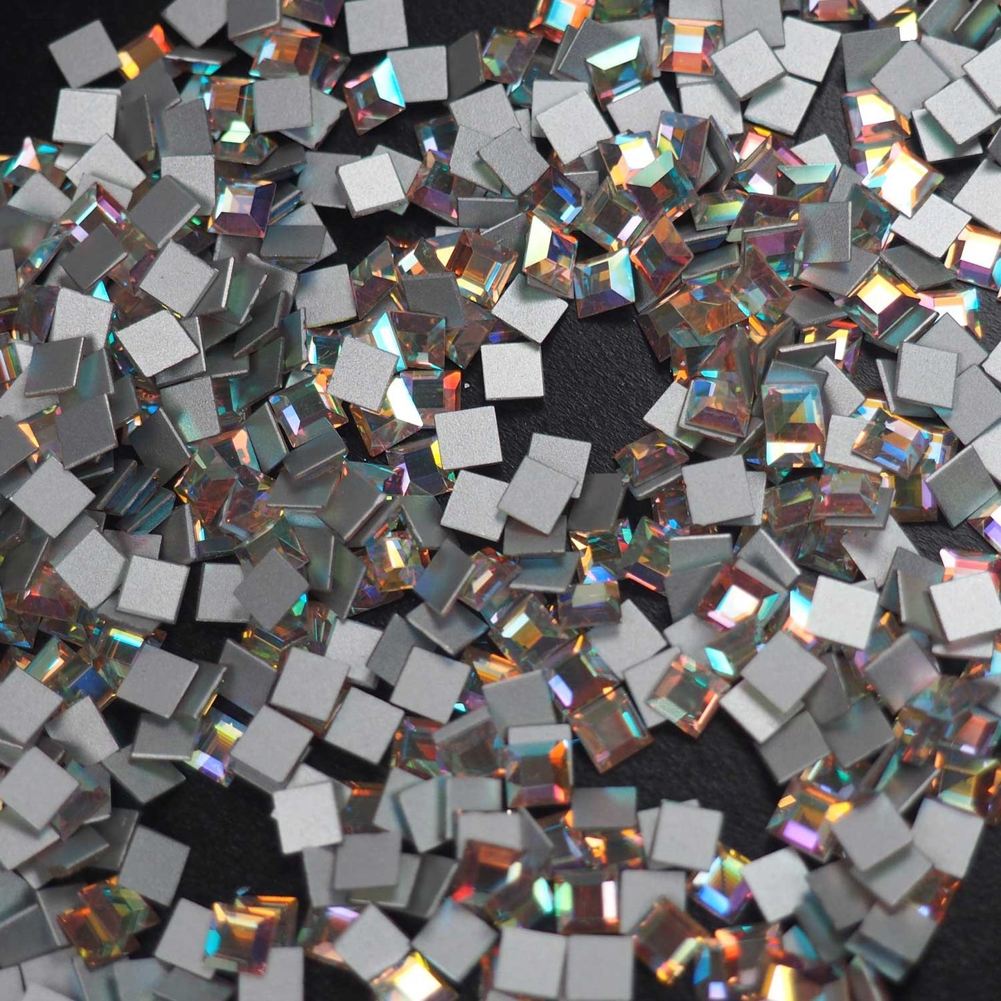 Preciosa Square shape flat back rhinestone crystal non hotfix