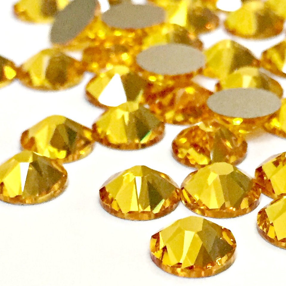 Swarovski Sunflower flat back rhinestone crystal non hotfix