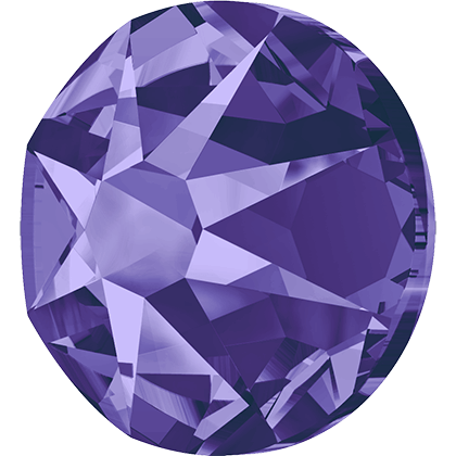 Swarovski Tanzanite flat back rhinestone crystal non hotfix