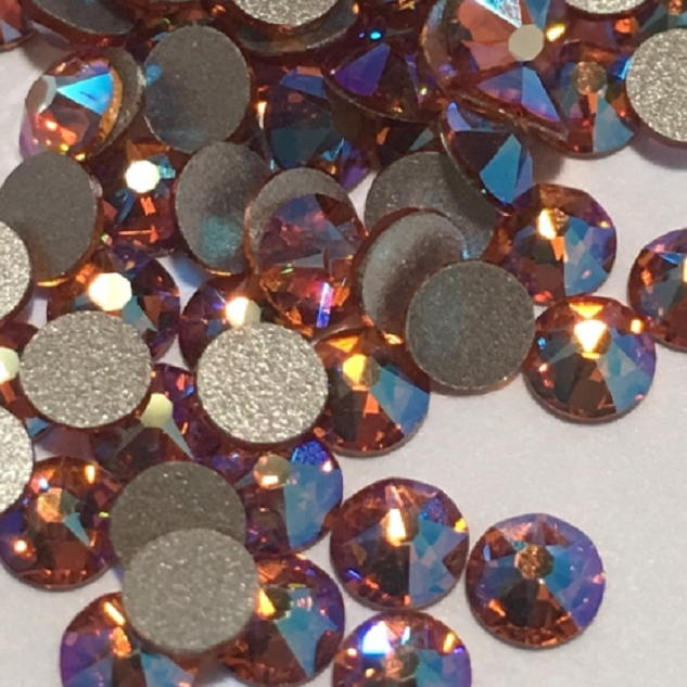 Swarovski Topaz Shimmer flat back rhinestone crystal non hotfix