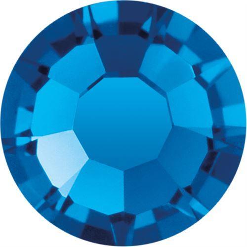 Preciosa Capri Blue flat back rhinestone crystal non hotfix