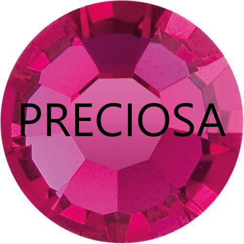Preciosa Fuchsia flat back rhinestone crystal non hotfix