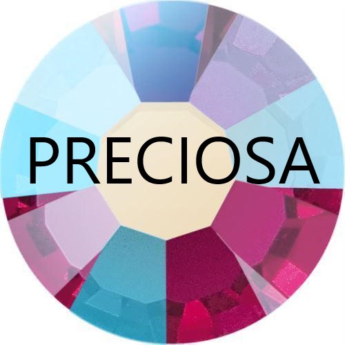 Preciosa Fuchsia AB flat back rhinestone crystal non hotfix