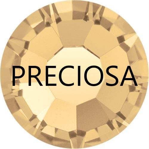 Preciosa Light Colorado Topaz flat back rhinestone crystal non hotfix