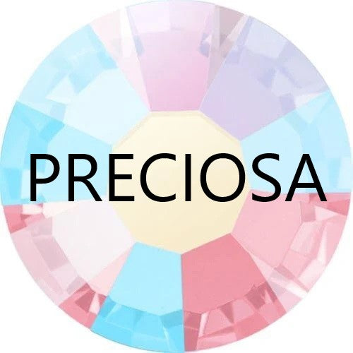 Preciosa Light Rose AB flat back rhinestone crystal non hotfix
