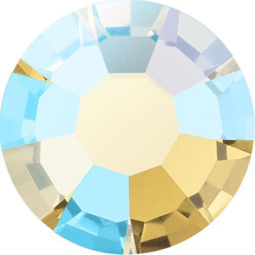 Preciosa Light Topaz AB flat back rhinestone crystal non hotfix