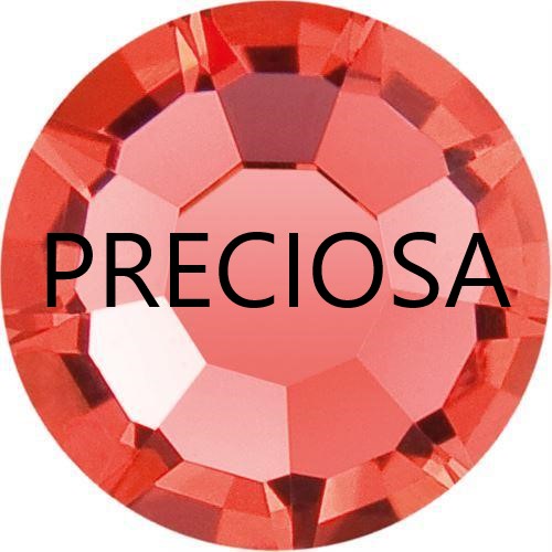 Preciosa Padparadscha flat back rhinestone crystal non hotfix