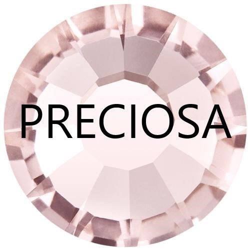 Preciosa Vintage Rose flat back rhinestone crystal non hotfix
