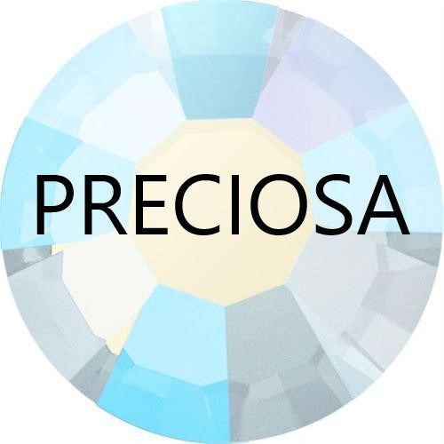 Preciosa White Opal AB flat back rhinestone crystal non hotfix