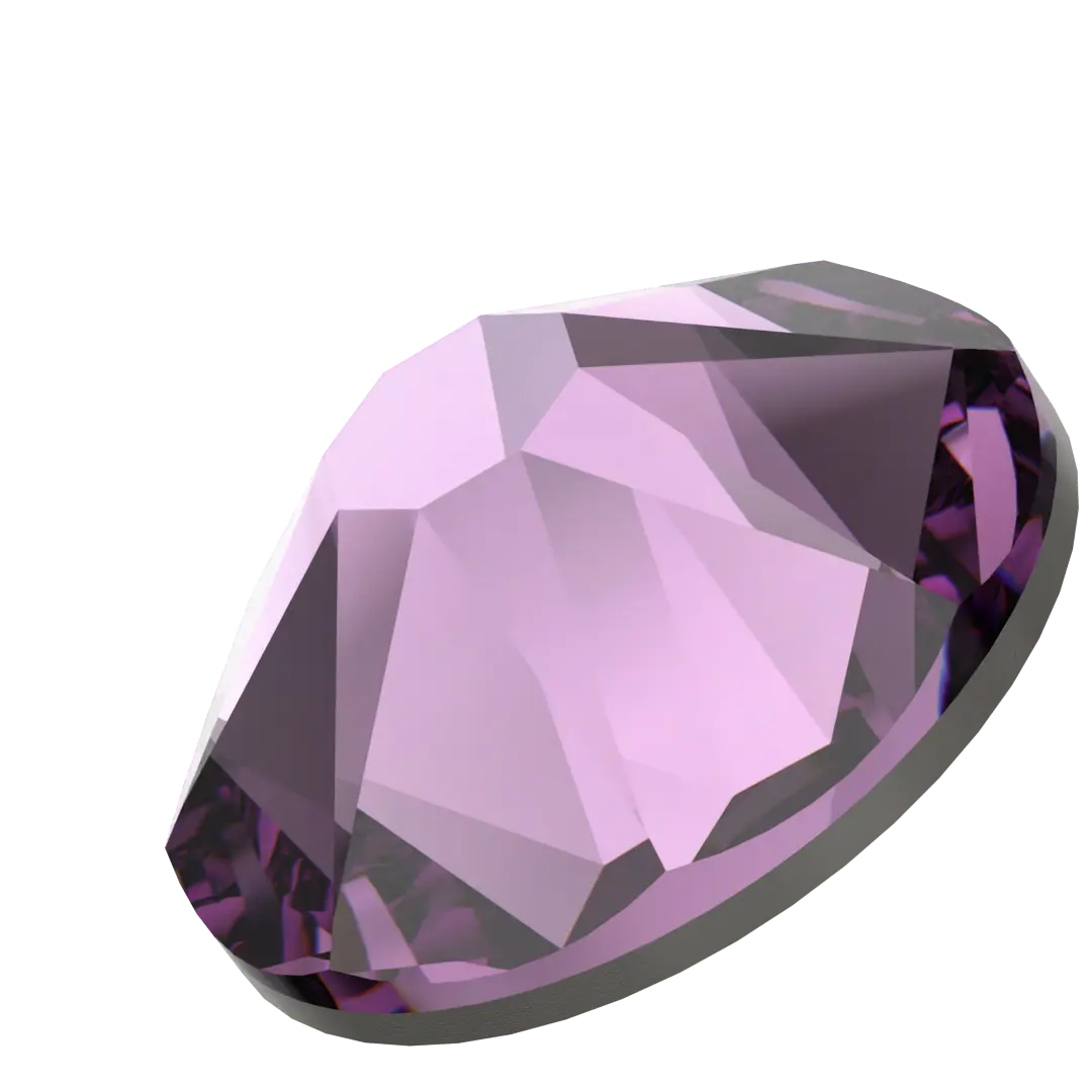 Swarovski Amethyst flat back rhinestone crystal non hotfix