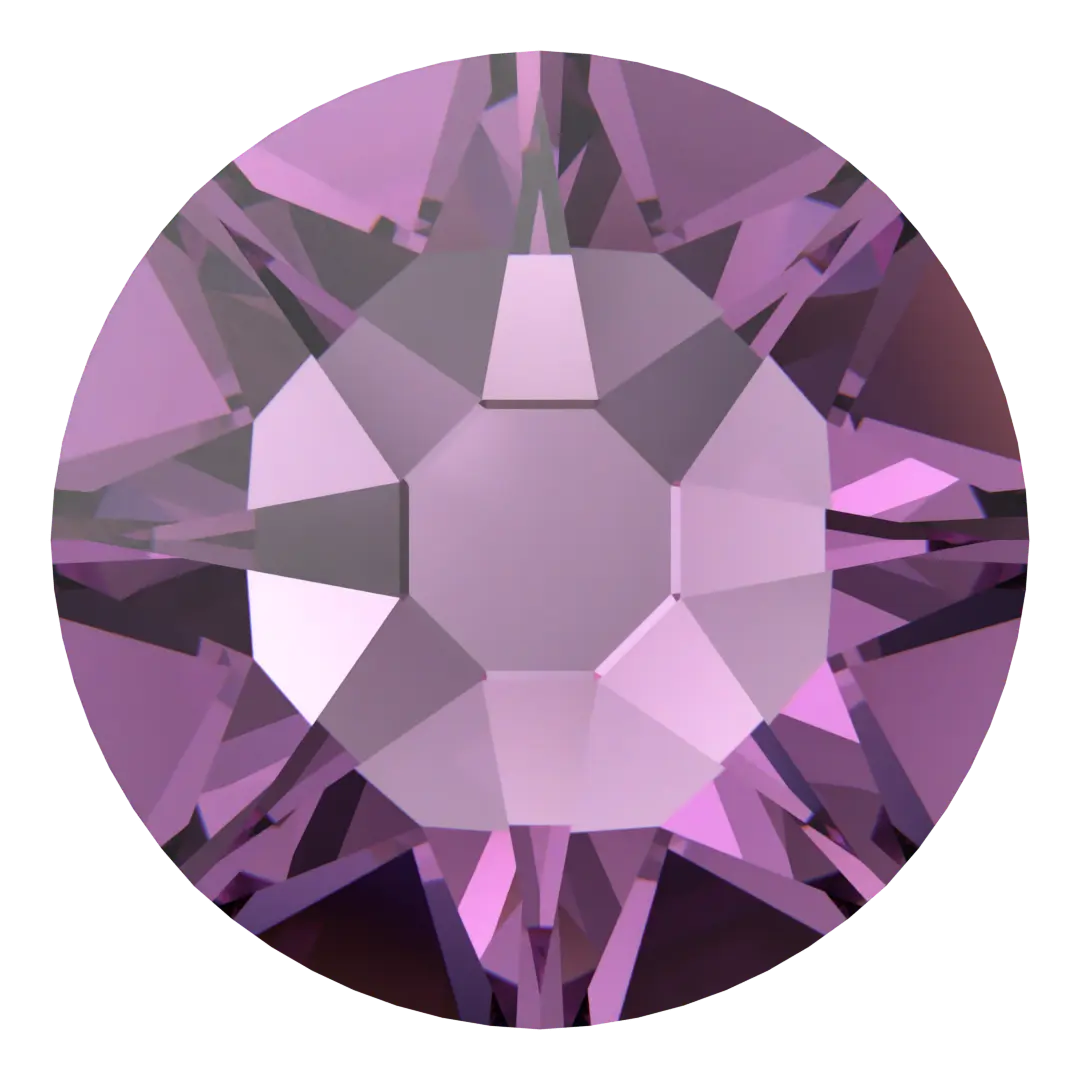 Swarovski Amethyst flat back rhinestone crystal non hotfix