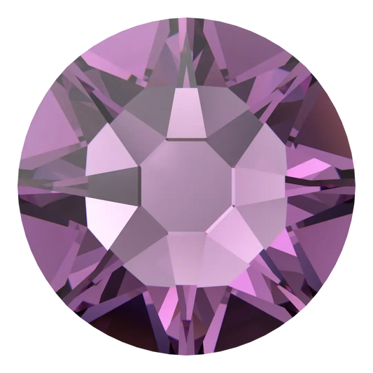 Swarovski Amethyst flat back rhinestone crystal non hotfix