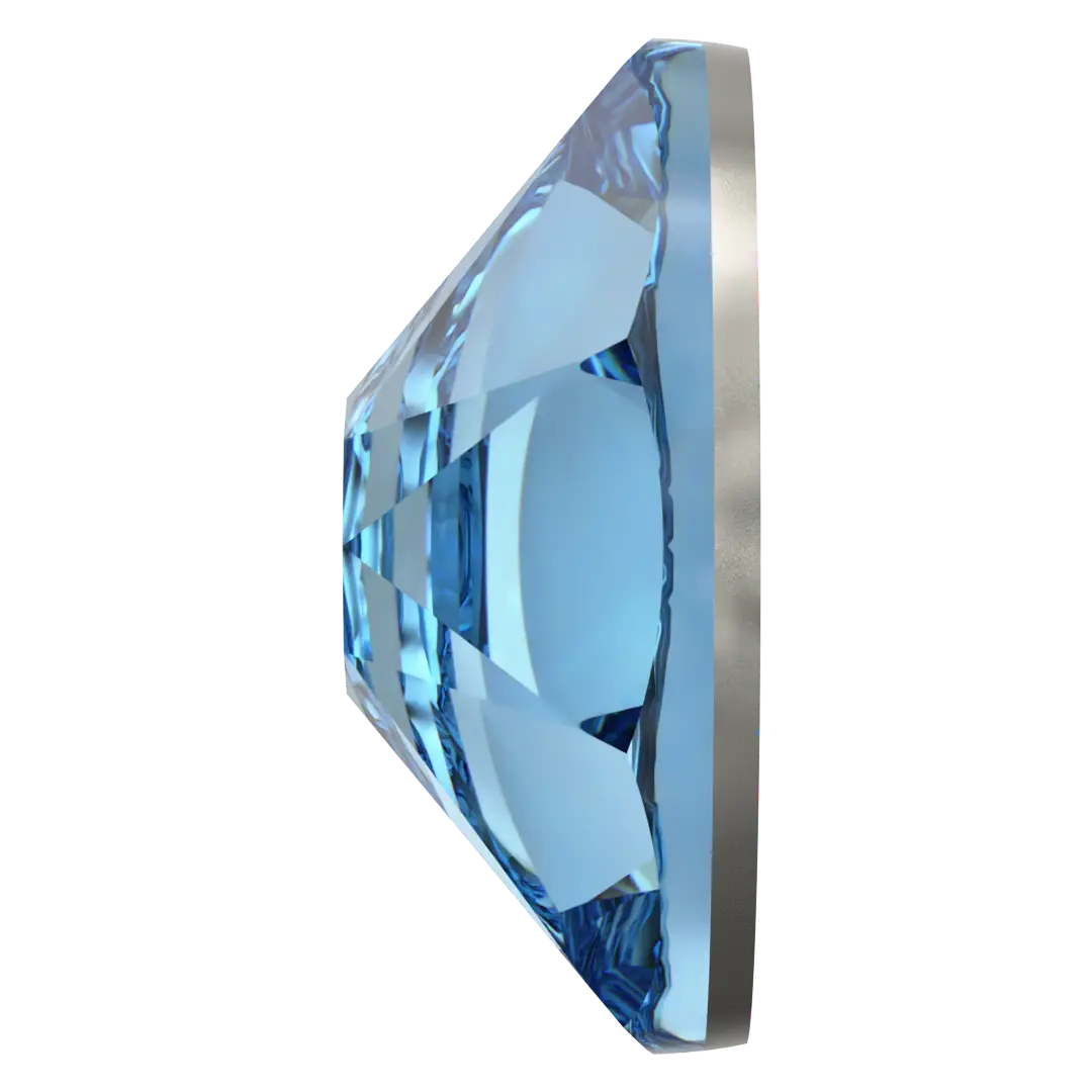 Swarovski Aquamarine flat back rhinestone crystal non hotfix