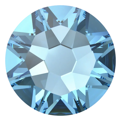 Swarovski Aquamarine flat back rhinestone crystal non hotfix