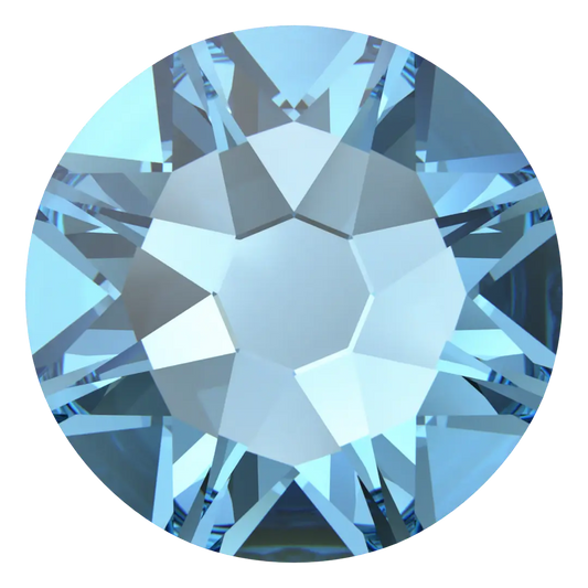 Swarovski Aquamarine flat back rhinestone crystal non hotfix