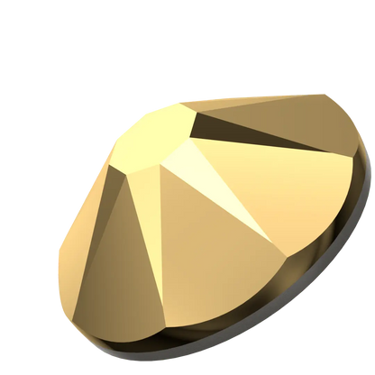 Swarovski Aurum Gold flat back rhinestone crystal non hotfix