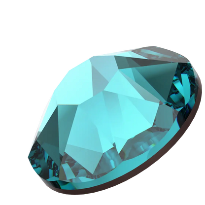 Swarovski Blue Zircon flat back rhinestone crystal non hotfix