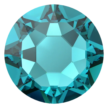 Swarovski Blue Zircon flat back rhinestone crystal non hotfix