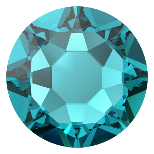 Swarovski Blue Zircon flat back rhinestone crystal non hotfix