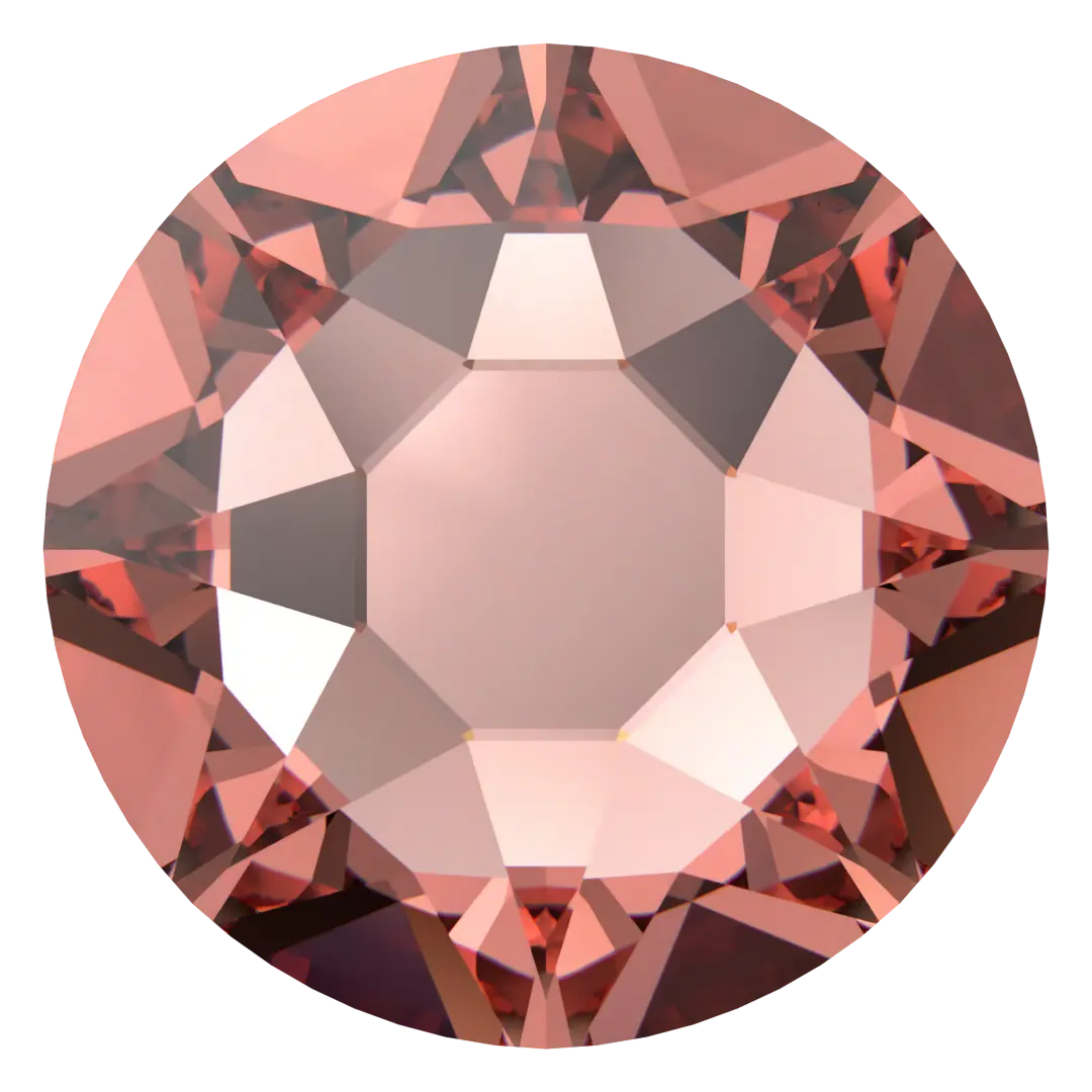 Swarovski Blush Rose flat back rhinestone crystal non hotfix