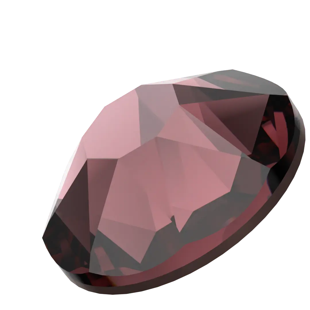 Swarovski Burgundy flat back rhinestone crystal non hotfix