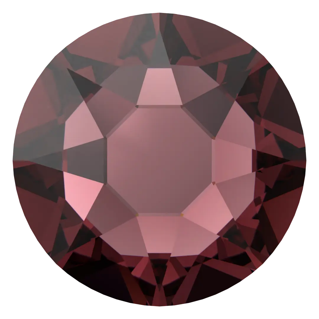 Swarovski Burgundy flat back rhinestone crystal non hotfix