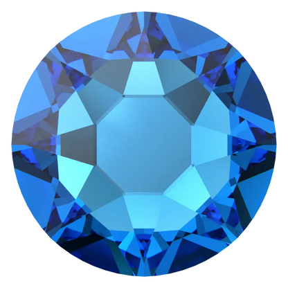 Swarovski Capri Blue flat back rhinestone crystal non hotfix