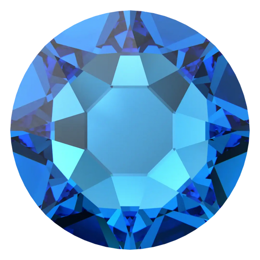 Swarovski Capri Blue flat back rhinestone crystal non hotfix