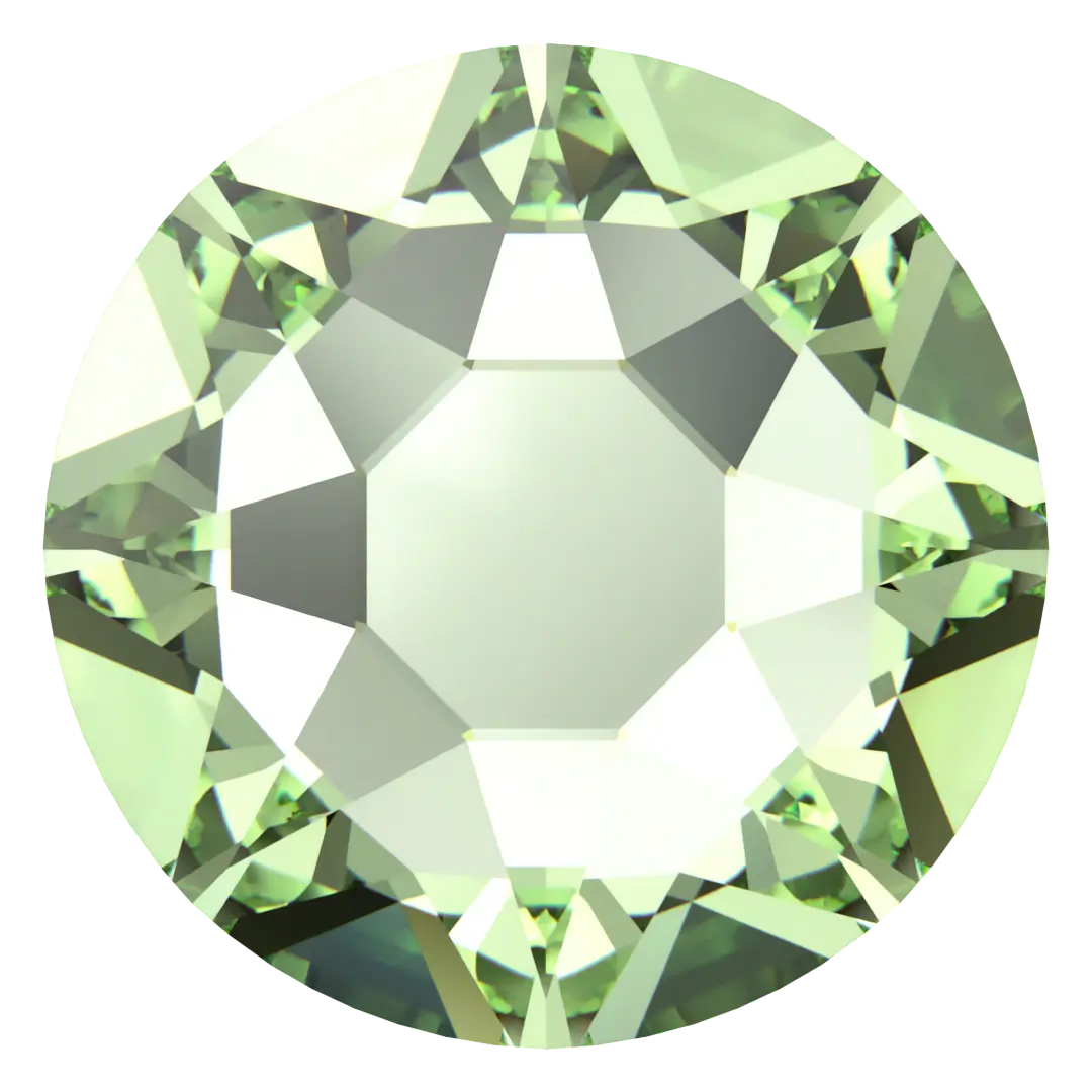 Swarovski Chrysolite flat back rhinestone crystal non hotfix