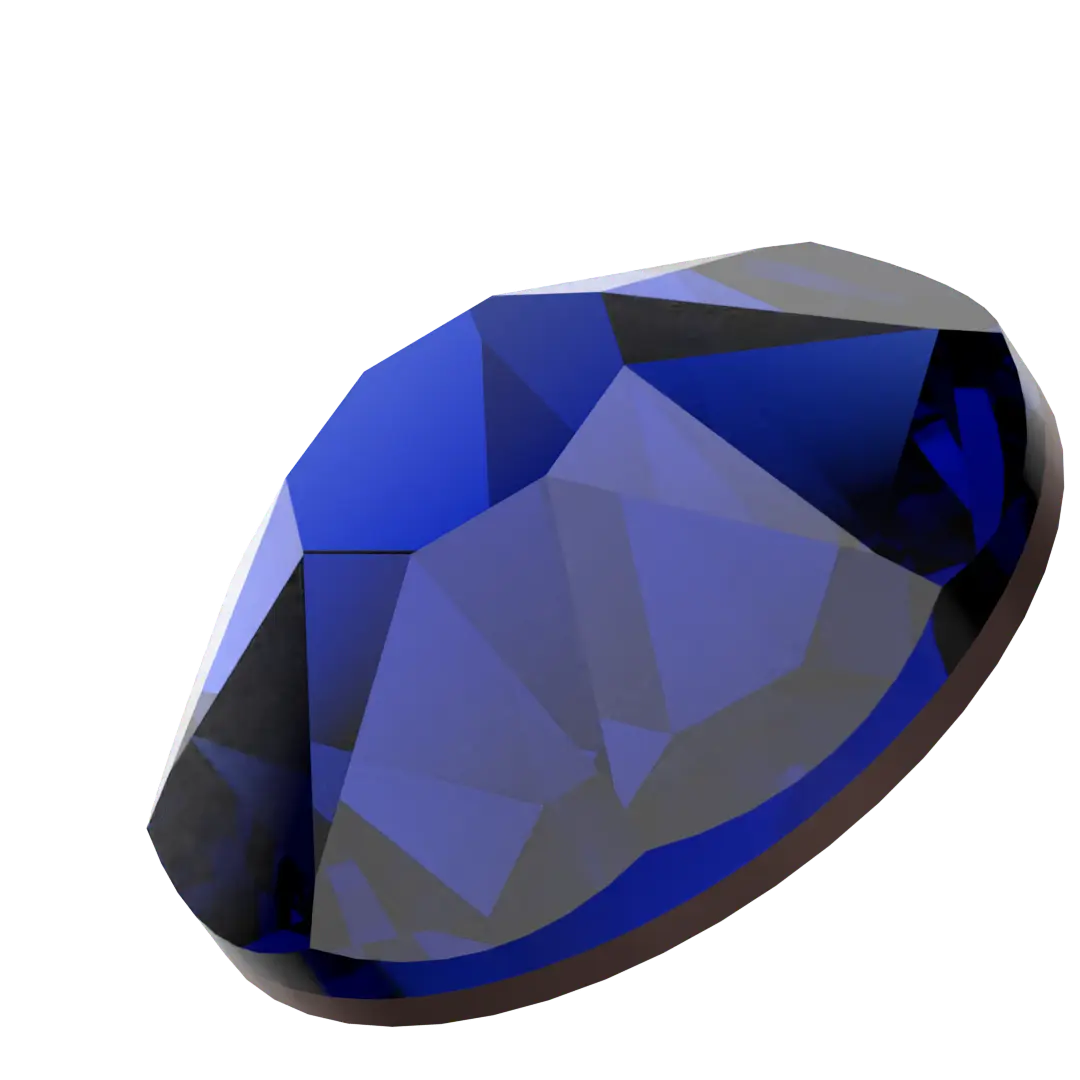 Swarovski Cobalt flat back rhinestone crystal non hotfix