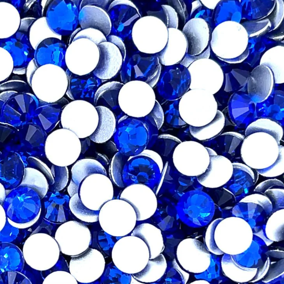 Preciosa Cobalt Blue flat back rhinestone crystal non hotfix