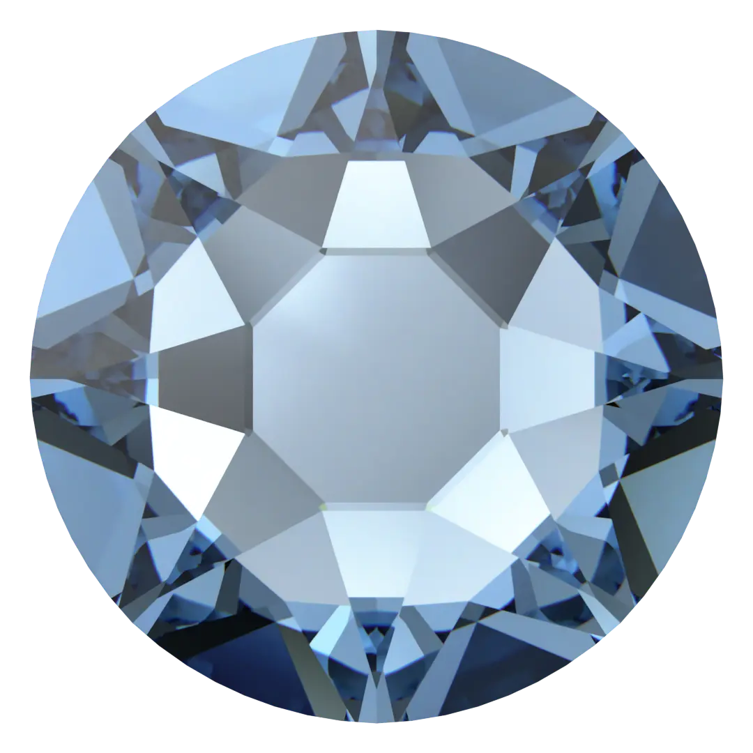 Swarovski Denim Blue flat back rhinestone crystal non hotfix