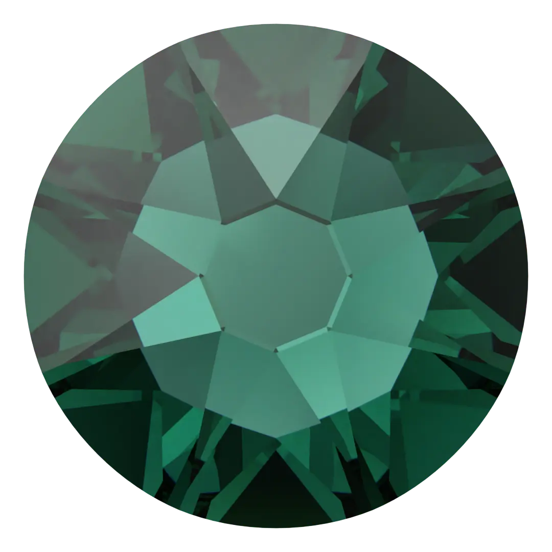 Swarovski Emerald flat back rhinestone crystal non hotfix