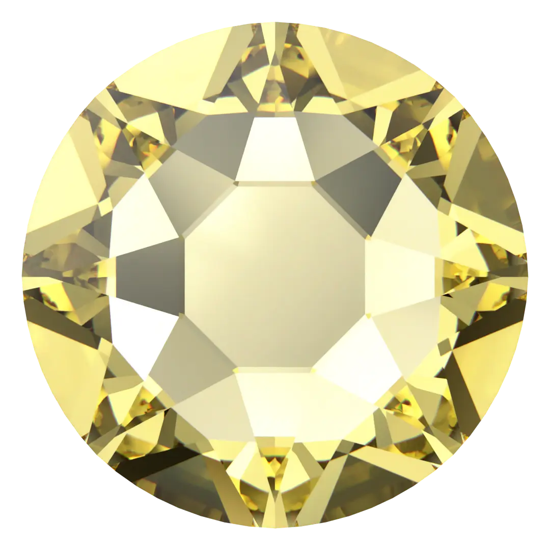 Swarovski Jonquil flat back rhinestone crystal non hotfix
