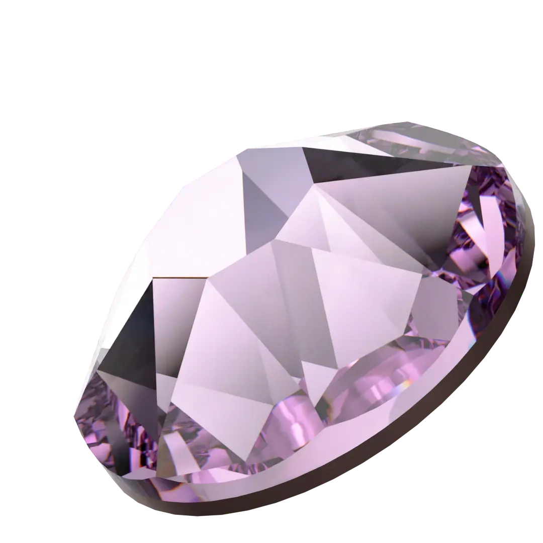 Swarovski Light Amethyst flat back rhinestone crystal non hotfix