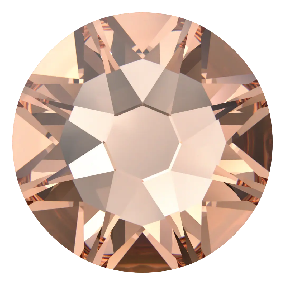 Swarovski Light Peach flat back rhinestone crystal non hotfix