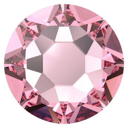Swarovski Light Rose flat back rhinestone crystal non hotfix