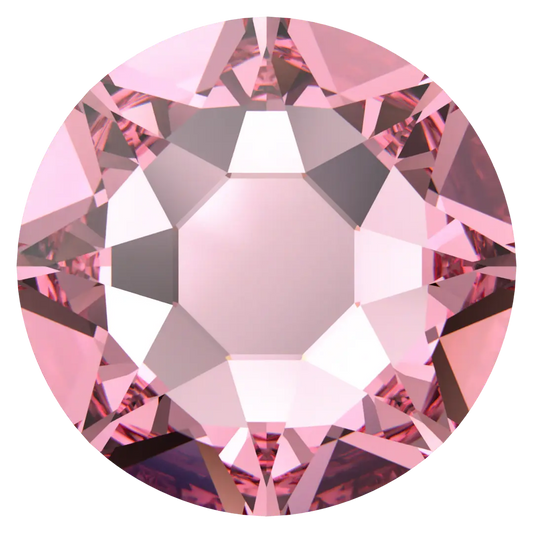Swarovski Light Rose flat back rhinestone crystal non hotfix
