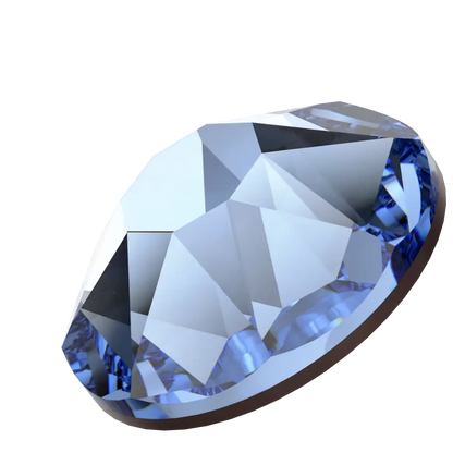 Swarovski Light Sapphire flat back rhinestone crystal non hotfix