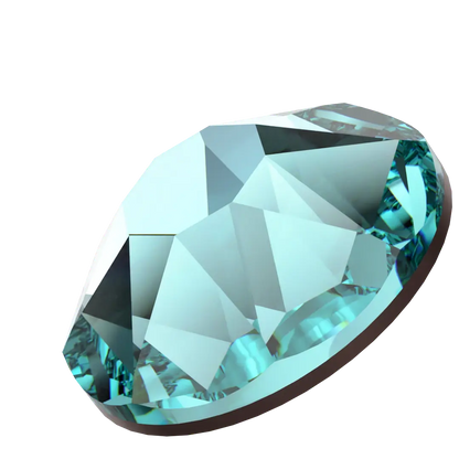 Swarovski Light Turquoise flat back rhinestone crystal non hotfix