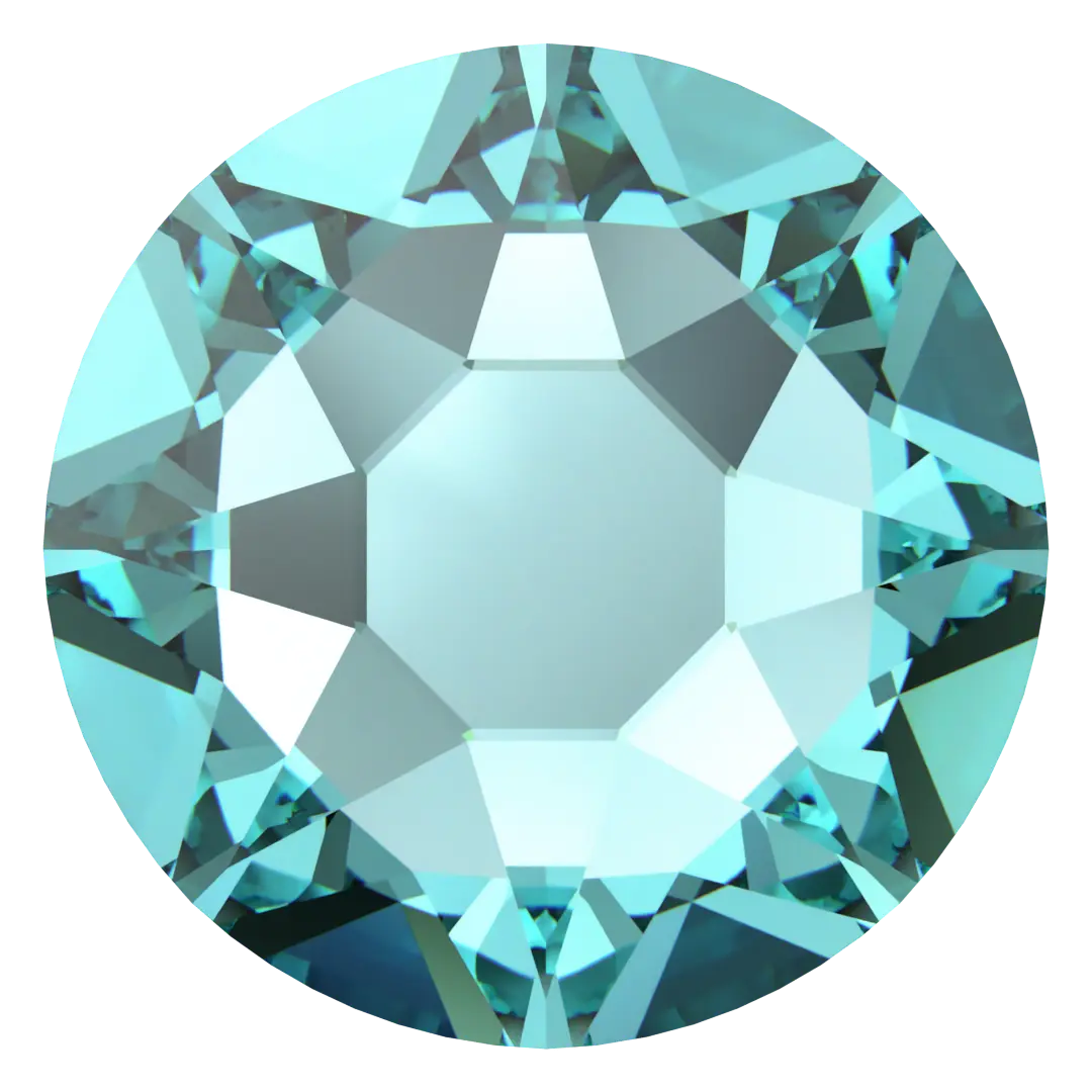 Swarovski Light Turquoise flat back rhinestone crystal non hotfix
