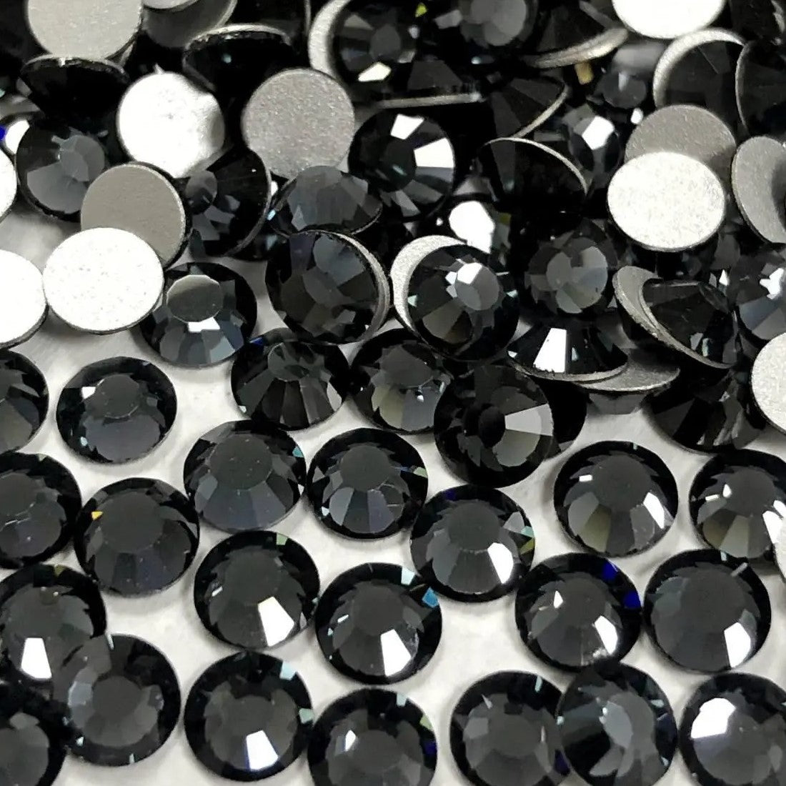 Preciosa Light Graphite flat back rhinestone crystal non hotfix