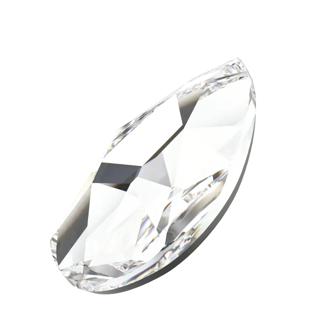 Swarovski Pear shape flat back rhinestone crystal non hotfix