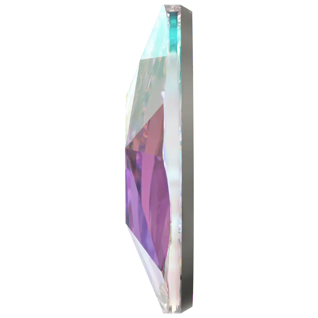 Swarovski Pear shape flat back rhinestone crystal non hotfix in Crystal AB color