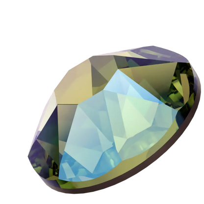 Swarovski Peridot Shimmer flat back rhinestone crystal non hotfix